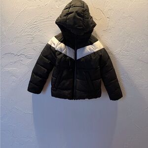 Nike Black and Gray Hooded Jacket